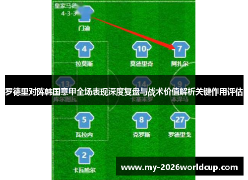 罗德里对阵韩国意甲全场表现深度复盘与战术价值解析关键作用评估